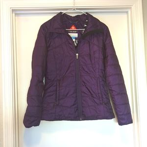 Columbia Women's Light Weight Puffer Jacket Purple
